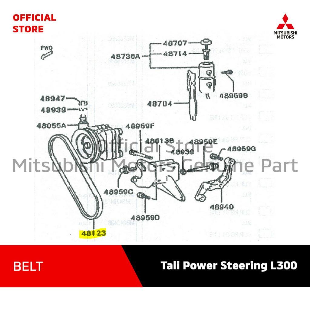 Foto Jual Belt Tali Power Steering Mitsubishi L300 [MD180581] di Banda Aceh